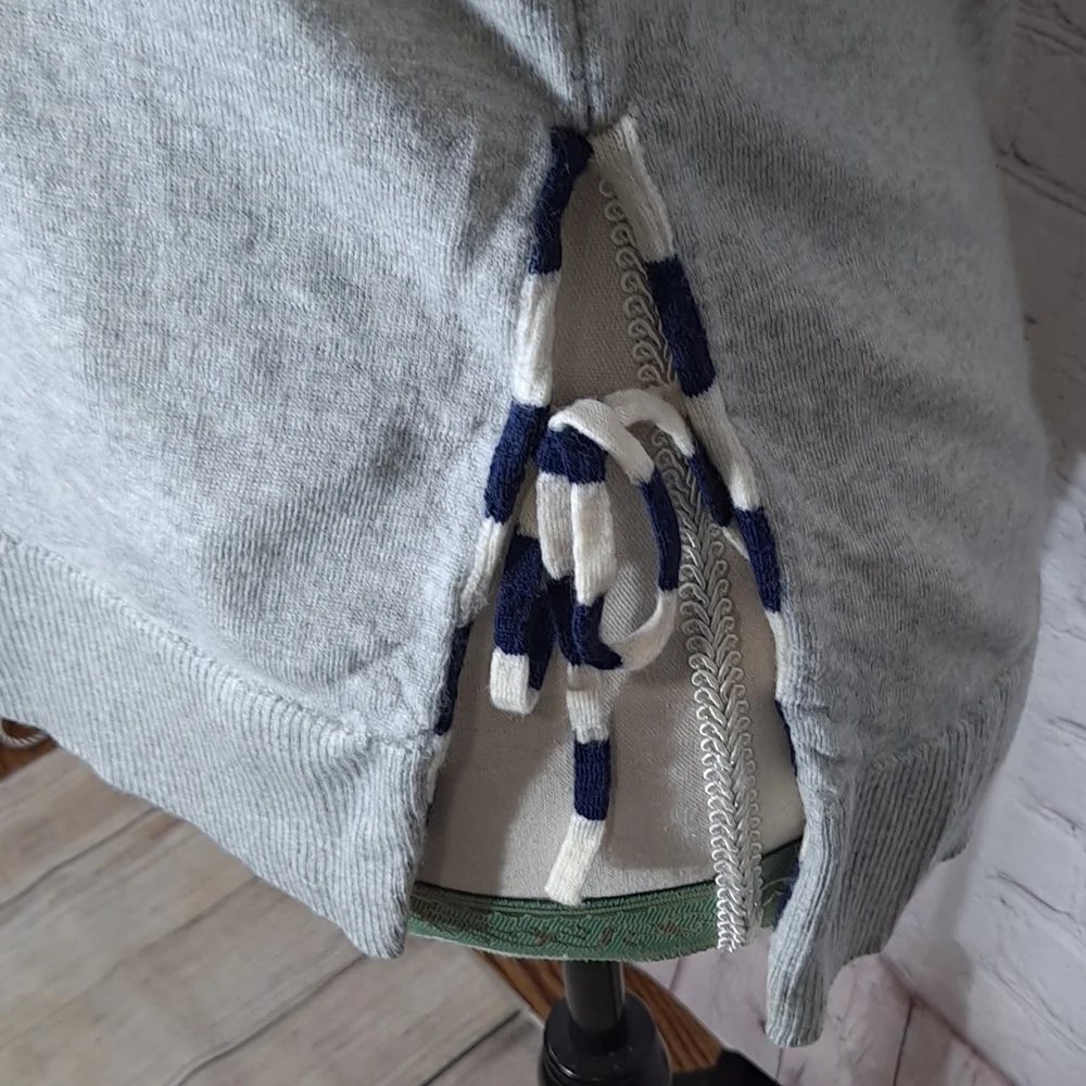 J. Crew Grey Tippi Side Tie Sweater